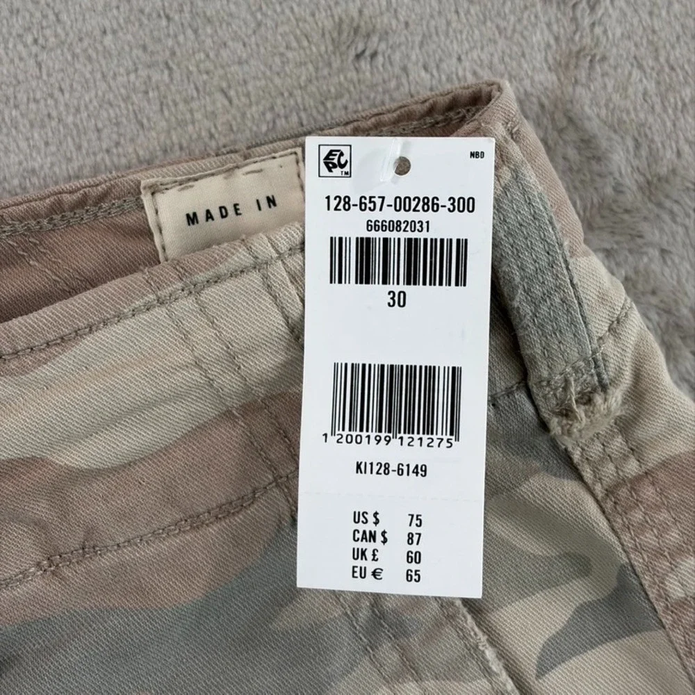 Vintage Abercrombie & Fitch Drawcord Cargo Camo‎ Shorts Men 30 Surplus Army NWT